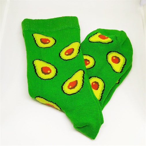 Yeşil Avokado Çorap